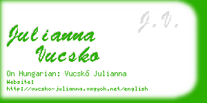 julianna vucsko business card